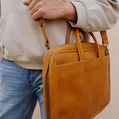 Fold Peak Brown Laptop Bag