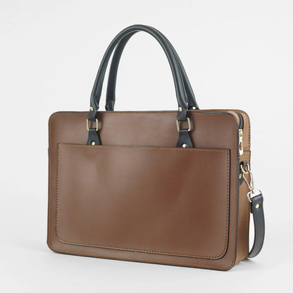 FoldPeak Multi Pockets Brown Laptop Carrier
