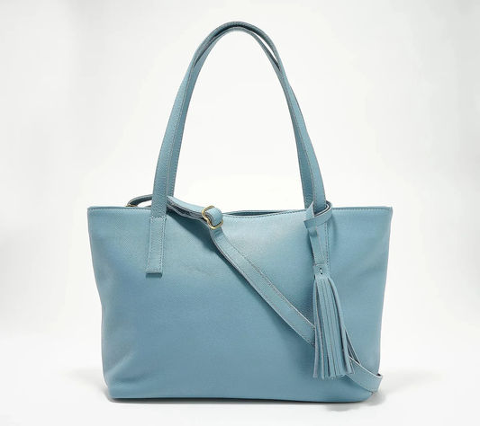 Limited Edition Milled Leather Crossbody Carryall Tote – Laptop Compatible