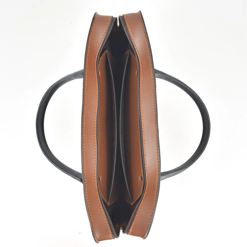 FoldPeak Multi Pockets Brown Laptop Carrier