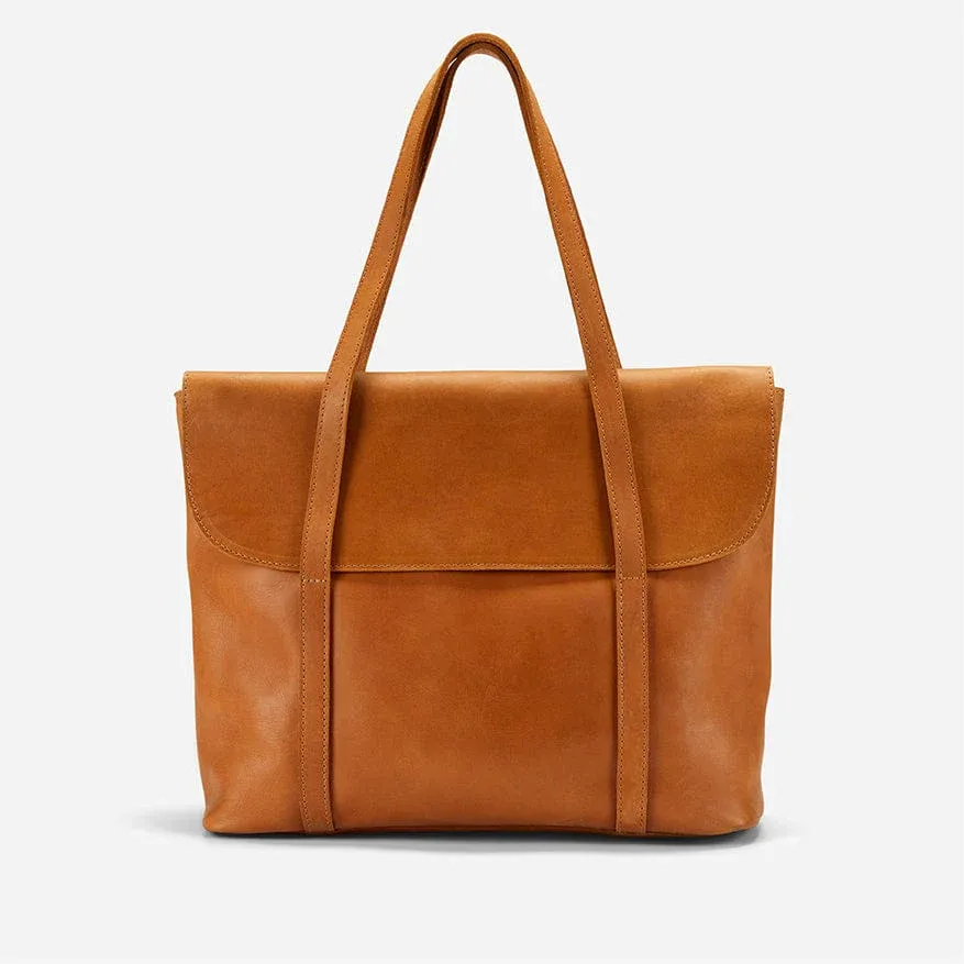 Fold Peak Rust Brown Tote Bag