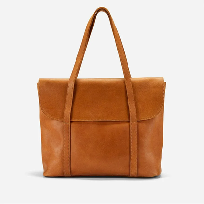 Fold Peak Rust Brown Tote Bag